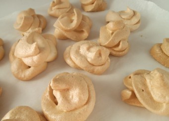 On parchment after baking