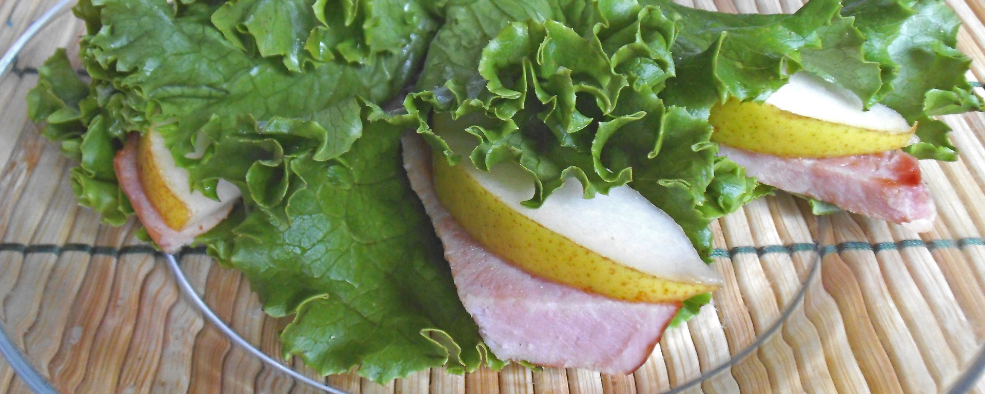 Ham & Pear Lettuce Wraps
