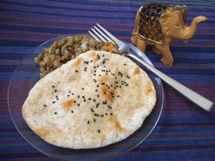 Dairy-Free Naan Bread with Kalonji Seeds