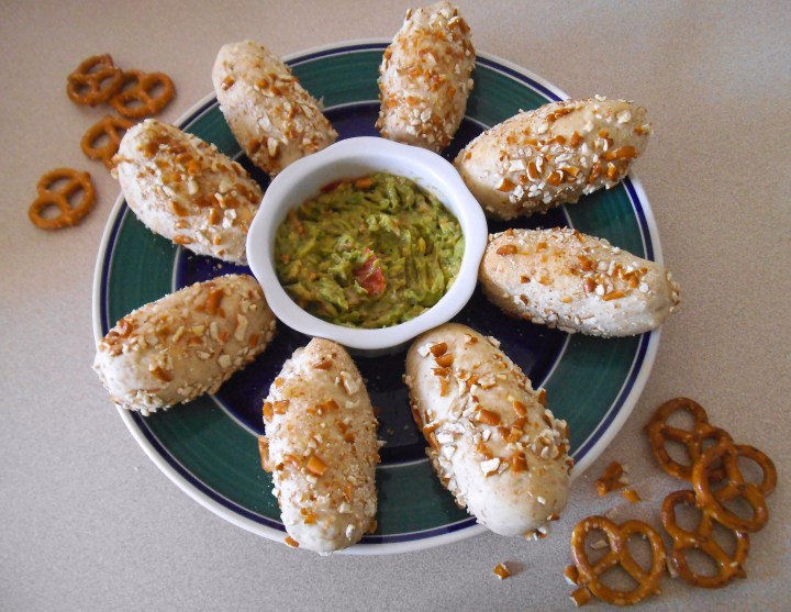 Pretzel Coated Pigs in a Blanket