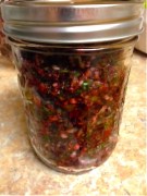 Jar of Cranberry Salsa