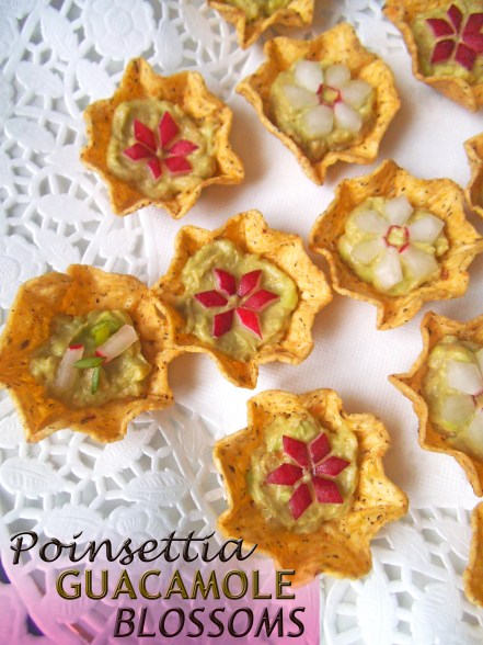 Poinsettia Guacamole Blossoms