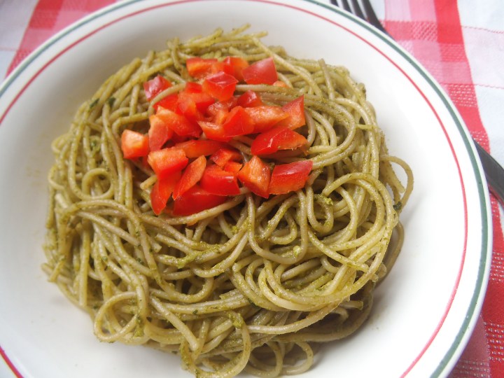 Red and Green Pesto Pasta
