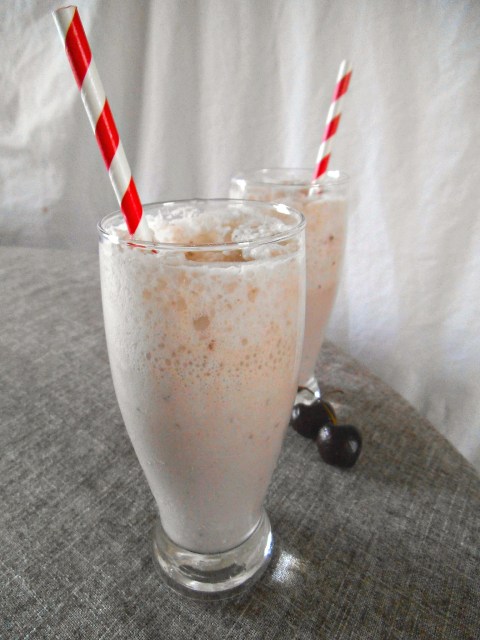 Creamy Cherry Coconut Sodas
