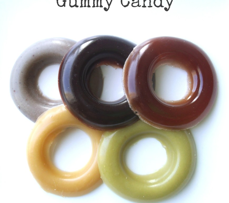 Olympic Rings Gummy Candies in Blue, Black, Red, Yello, and Green