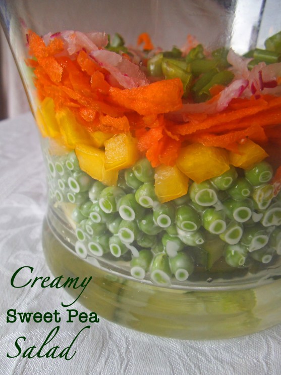 Creamy Layered Sweet Pea Salad