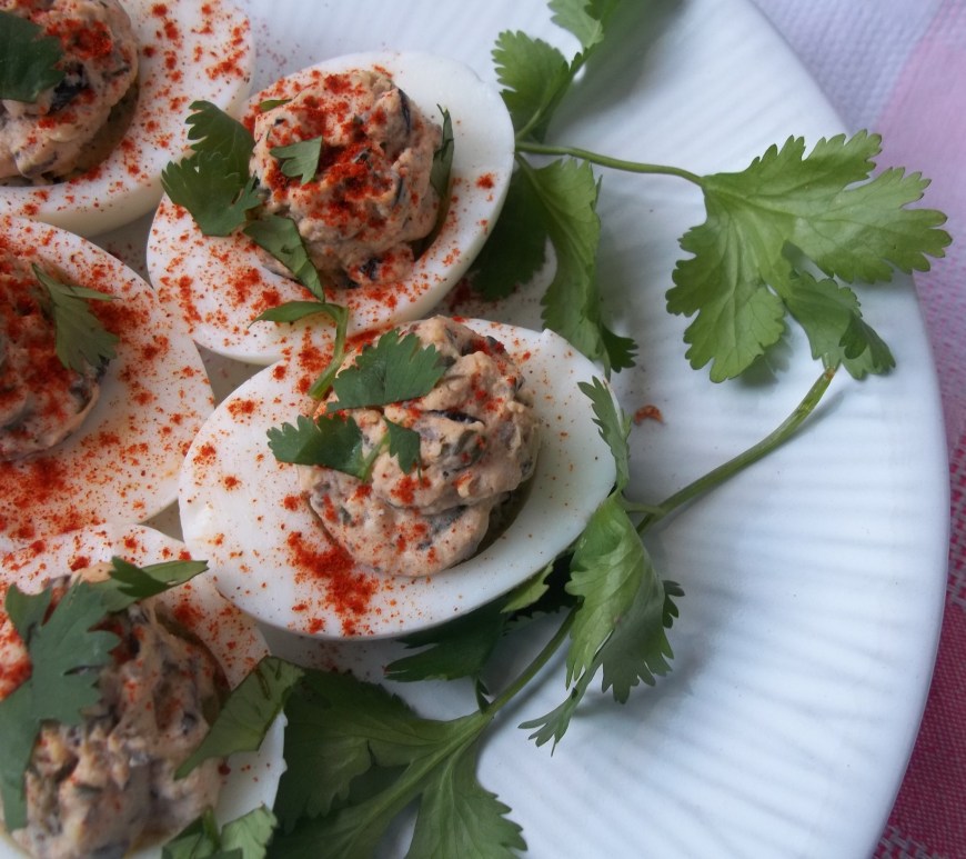 Deviled Eggs with Olive Tapenade