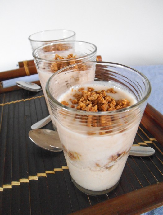 Banana Parfaits with Peanut Butter Streusel