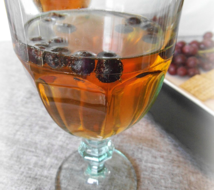 Sparkling Saskatoon Berry Punch