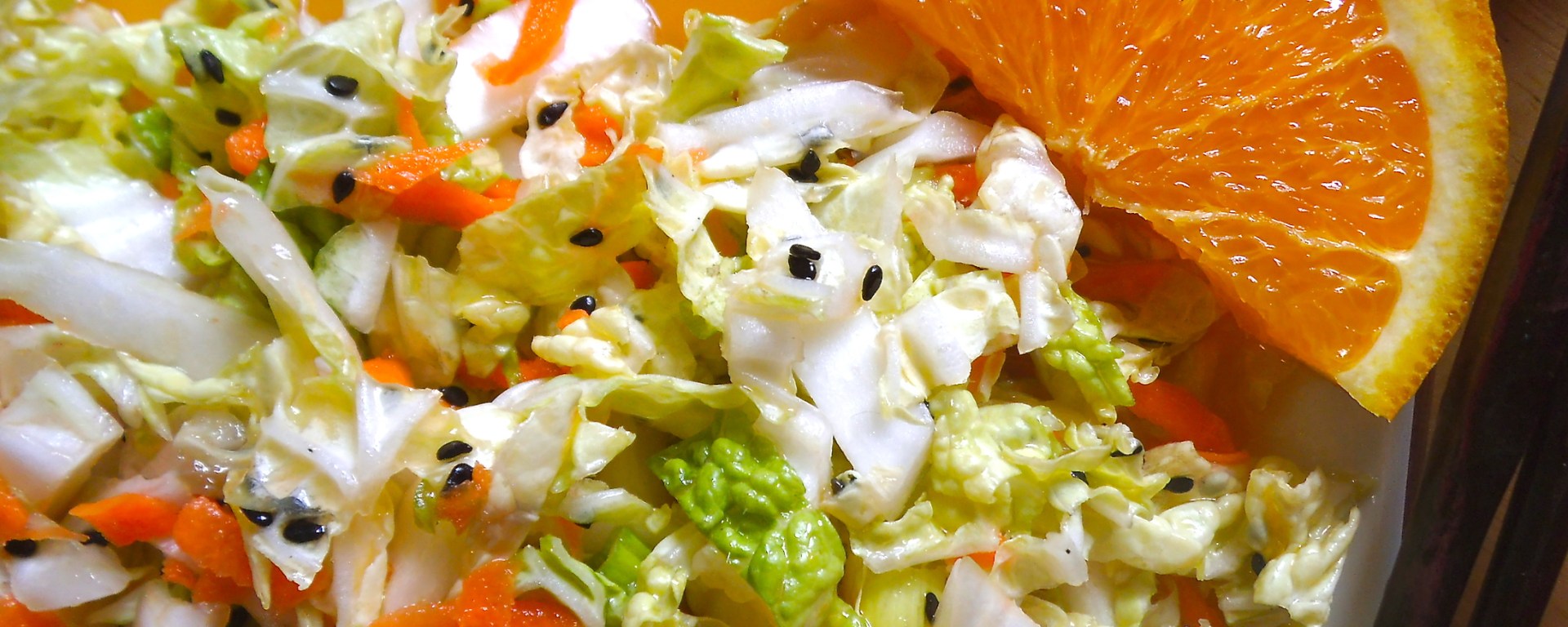 Sesame Orange Napa Cabbage Salad
