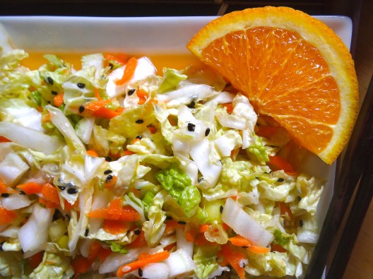 Sesame Orange Napa Cabbage Salad