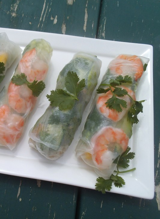 Summer Rolls with Shrimp and Chicken