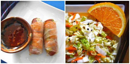 Gluten-Free Pigs in a Blanket + Napa Cabbage Salad