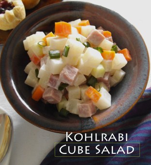 Kohlrabi Cube Salad