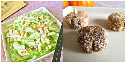 Asian Cucumber Salad + Pumpkin Bites (gluten-free)