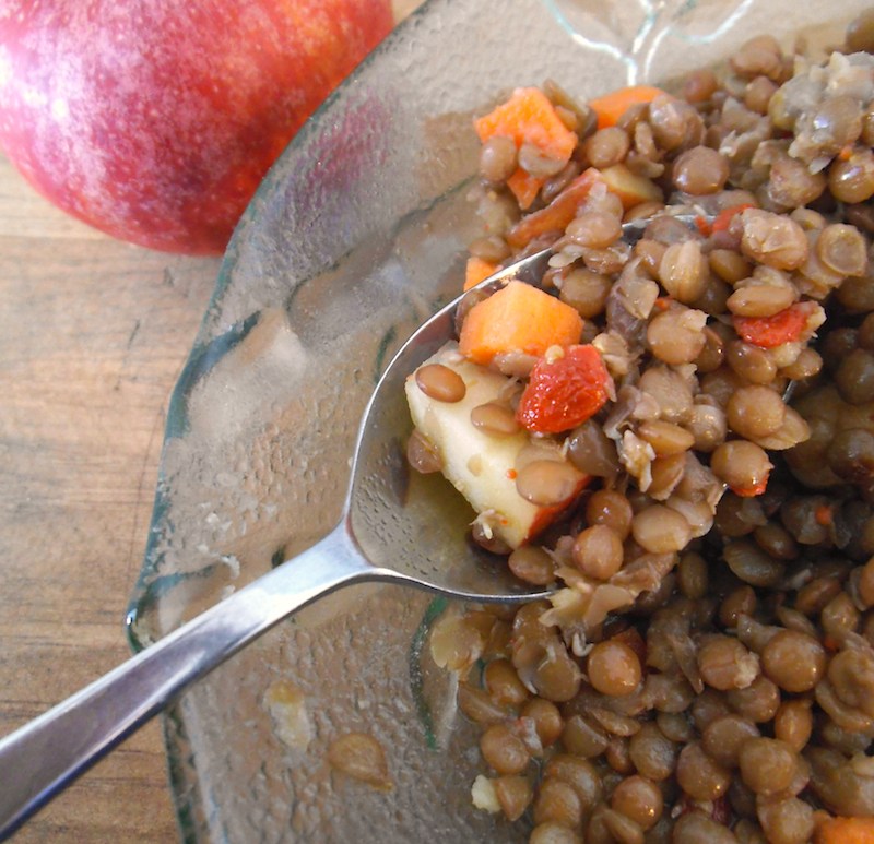 Harvest Lentil Salad with Goji Berry Vinaigrette