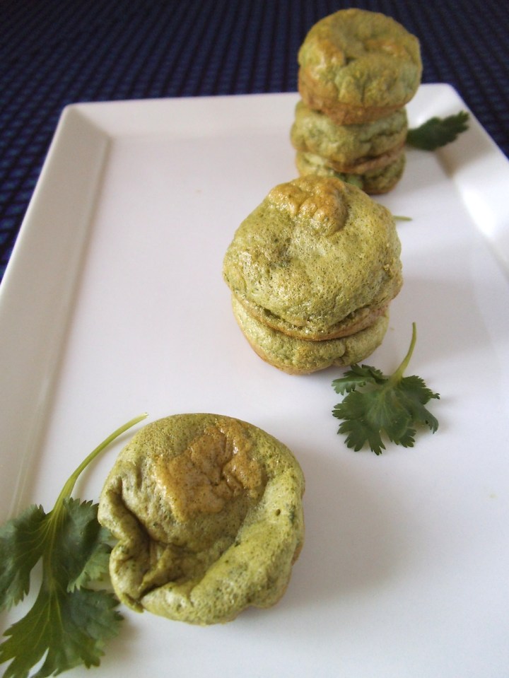 Cilantro Popovers {Gluten and Dairy Free}