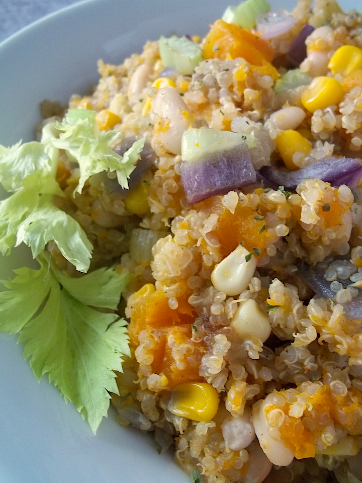 Slow-Cooker Succotash with Quinoa and Butternut Squash