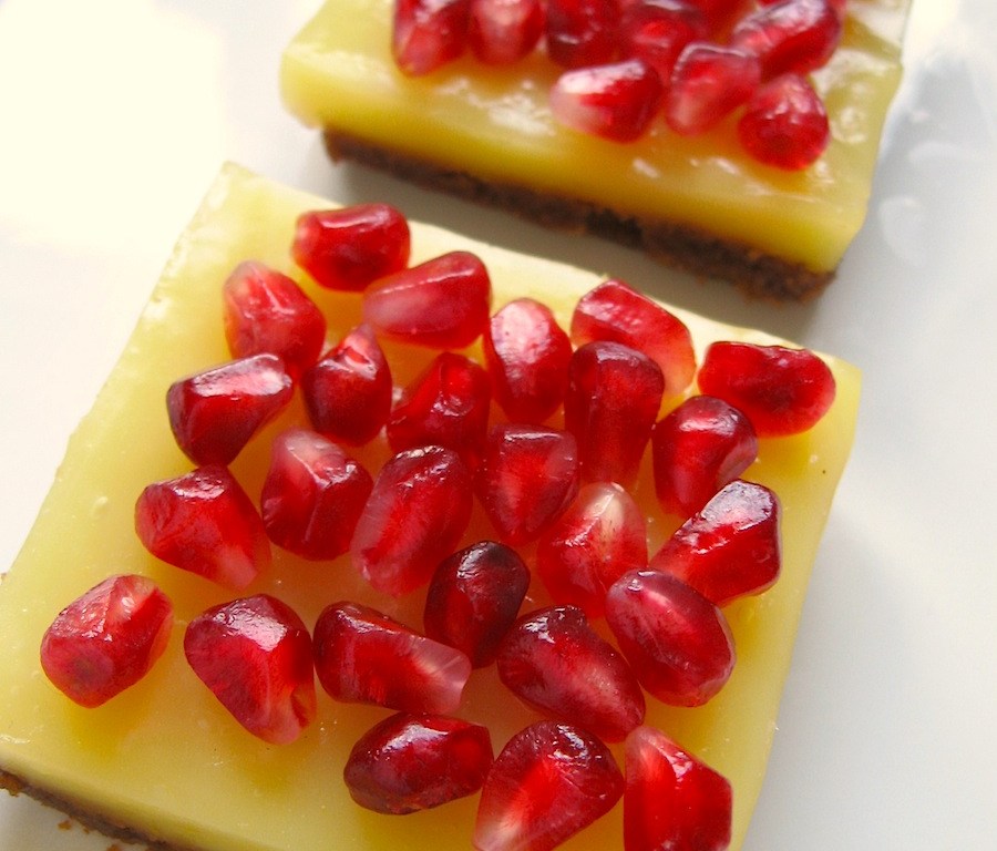 Pomegranate Orange Bars {Gluten Free}