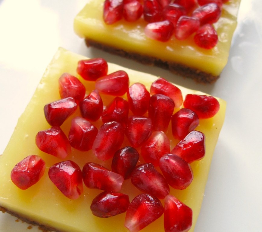 Pomegranate Orange Bars {Gluten Free}
