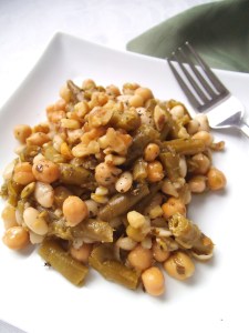 Pesto-Dressed Three Bean Salad