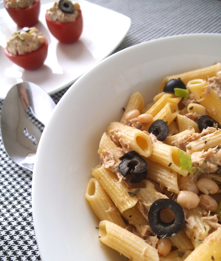 Tuna and White Bean Salad with Tahini | Swirls and Spice