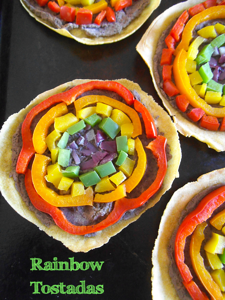 Rainbow Tostadas | Swirls and Spice