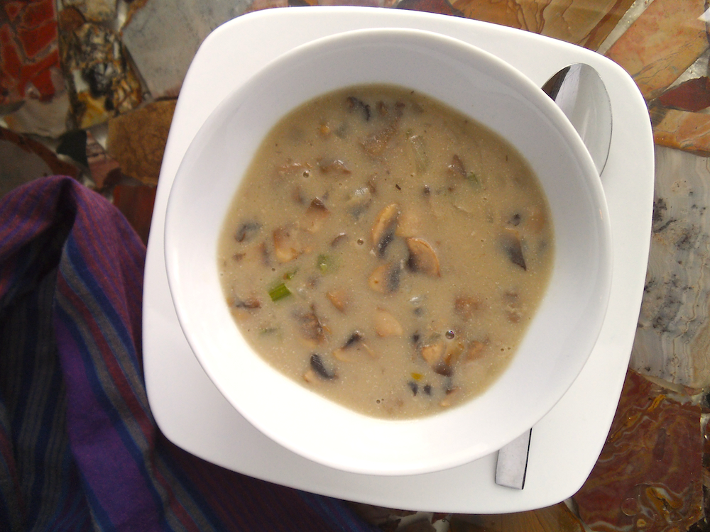 Creamy Mushroom Soup with Cashew Milk | Swirls and Spice