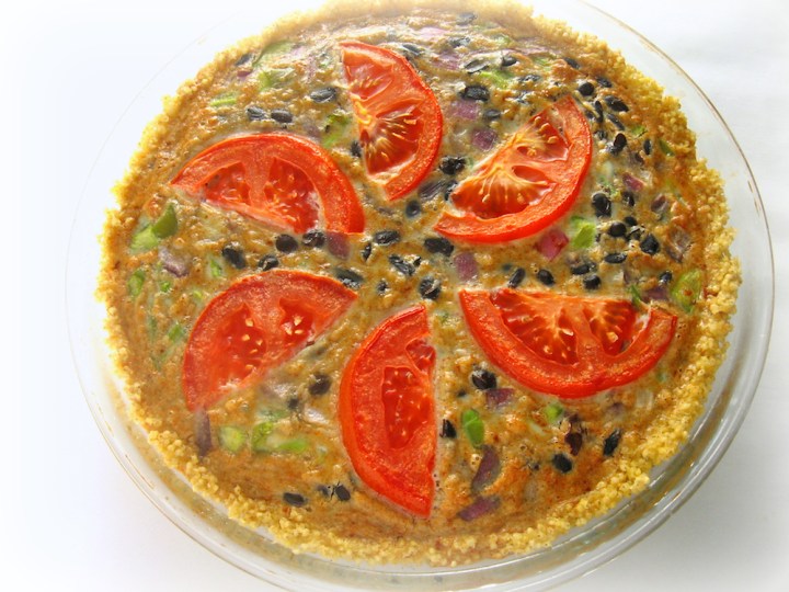 Mexican Frittata with Millet Crust | Swirls and Spice