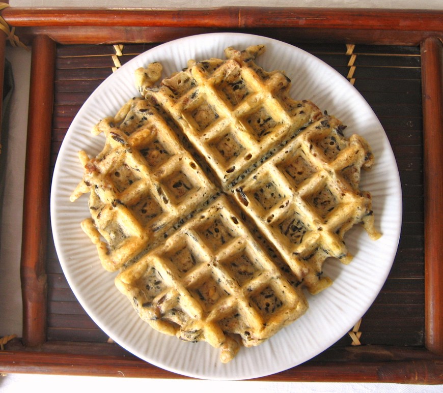 Wild Rice Waffles with Pecans (GF) | Swirls and Spice