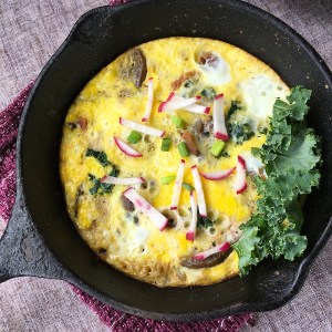 Easy Eggplant and Bacon Frittata | Swirls and Spice