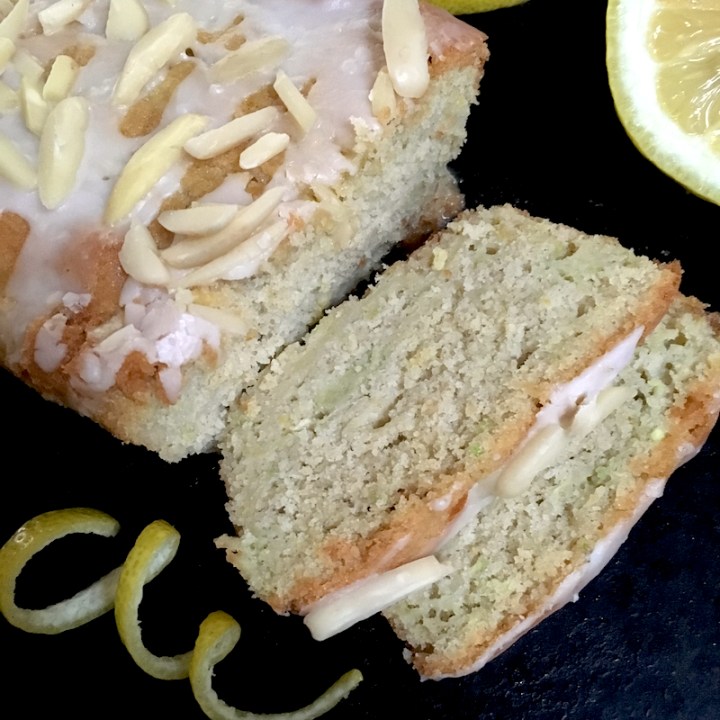 Lemon Zucchini Bread with Almonds {Gluten Free} | by Swirls and Spice