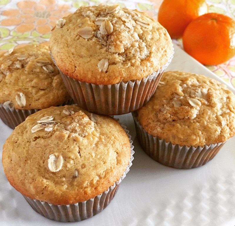 Orange Oat Muffins | Swirls and Spice #glutenfree