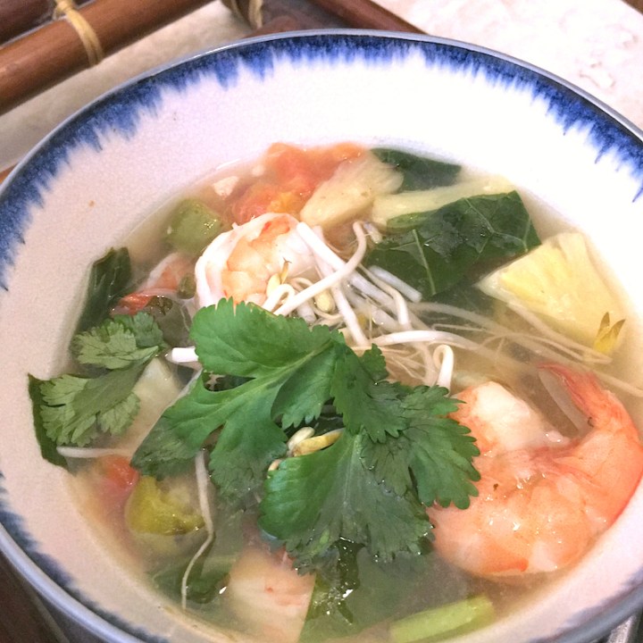 Vietnamese Shrimp and Pineapple Soup | Swirls and Spice