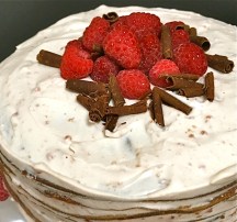 Raspberry Chocolate Crepe Cake | Swirls and Spice