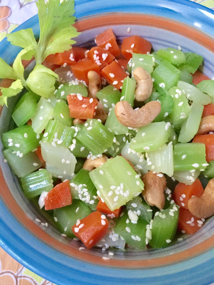 Cashew Celery Salad | Swirls and Spice