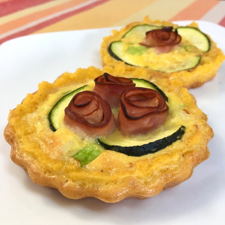 Brunch Tarts with Polenta Crust | Swirls and Spice
